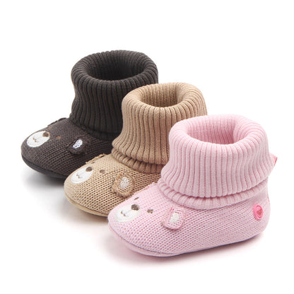 Foreign trade new baby baby shoes soft bottom baby shoes step shoes woolen shoes baby shoes wholesale 0793