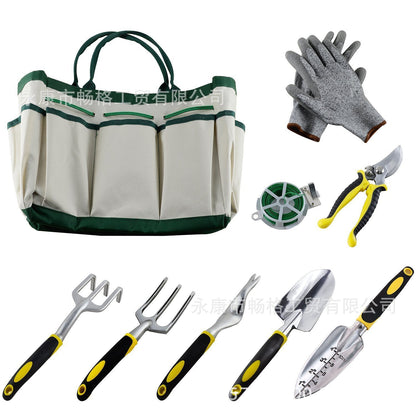 Wholesale garden tools gardening set nine-piece garden tools garden forest tool kit set