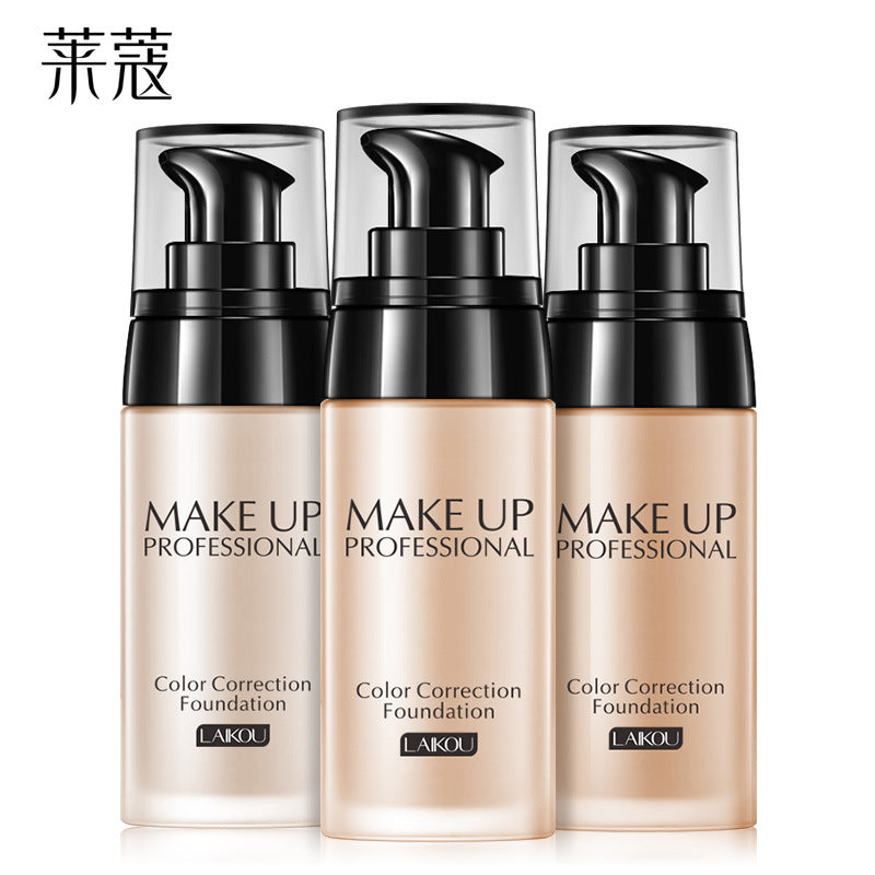 Laiwu liquid foundation 40g concealer nude makeup strong moisturizing lasting non-dressing waterproof foundation makeup makeup BB cream