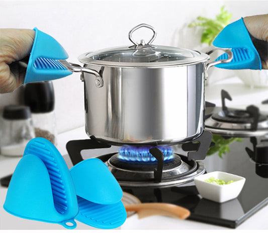 Spot microwave oven non-slip insulation silicone baking glove clip anti-hot high temperature oven hand clip wholesale