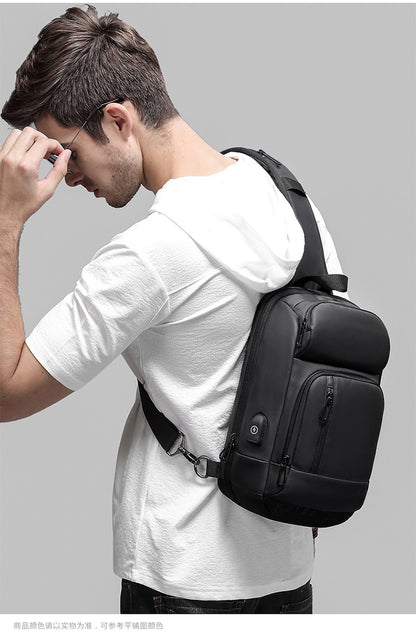 2019 trend models outdoor leisure shoulder bag travel Messenger bag custom boutique fashion men's chest bag