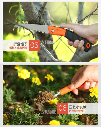 Hardware tool box gardening tools combination set electric glue gun set garden flower tools