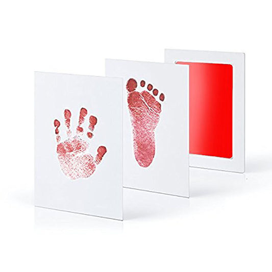 Baby Care Non-Toxic Baby Photo frame DIY Handprint Footprint Imprint Kit Baby Souvenirs Casting Clay Print Newborn Ink Pad Toys