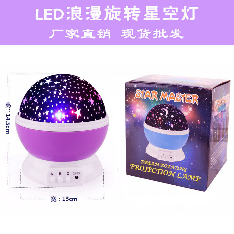 led starry sky lights fantasy rotating romantic starlight projection lamp usb starry gift Amazon explosion night light