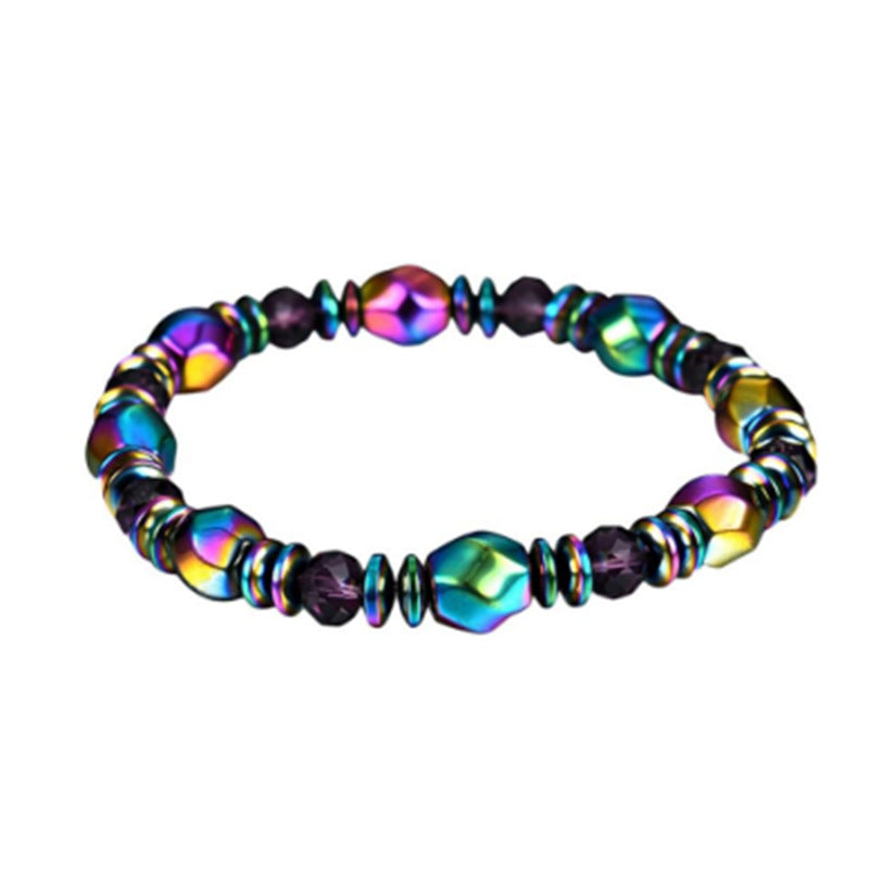 Wish Amazon hot color stone bracelet New magnet hand-woven bracelet weight loss spot