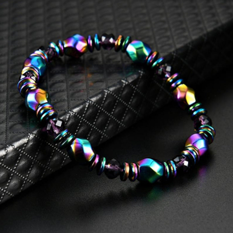 Wish Amazon hot color stone bracelet New magnet hand-woven bracelet weight loss spot