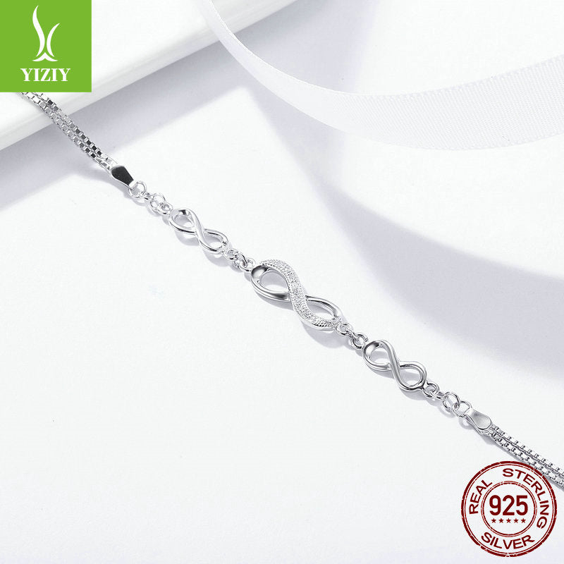 Silver Ziyun s925 sterling silver fashion temperament bracelet women hot selling women's bracelet silver jewelry one drop