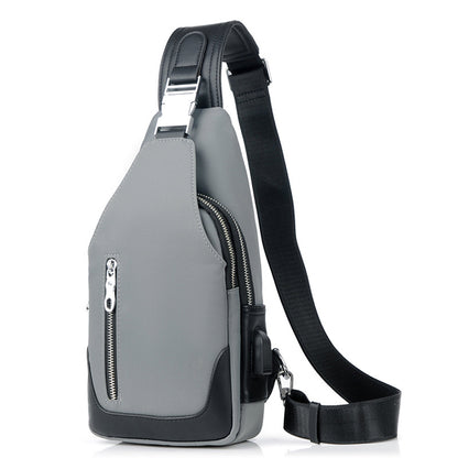 Crossbody Bags Men Unisex USB Charge Waterproof