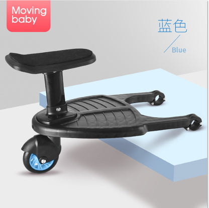 Second child artifact double child baby stroller child auxiliary pedal slippery baby travel trailer small tail car