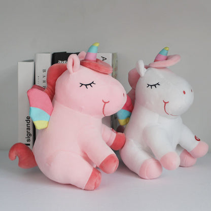 30cm LED Plush Light Up Toys Pink Unicorn Stuffed Animals Plush Cute Pony Horse Toy Soft Doll Kids Toys Christmas Birthday Gifts