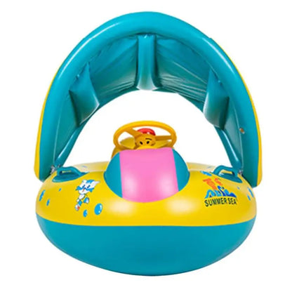 Summer Baby Swimming Pool Inflatable Swim Float Water Fun Pool Toys Swim Ring Seat Boat Kids Water Sport Swimming Ring