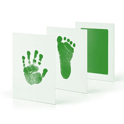 Baby Care Non-Toxic Baby Photo frame DIY Handprint Footprint Imprint Kit Baby Souvenirs Casting Clay Print Newborn Ink Pad Toys