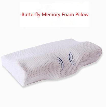 Butterfly design Memory Pillow Neck protection Slow Rebound Memory Foam Pillow Health Care Cervical Orthopedic Neck Foam Pillows