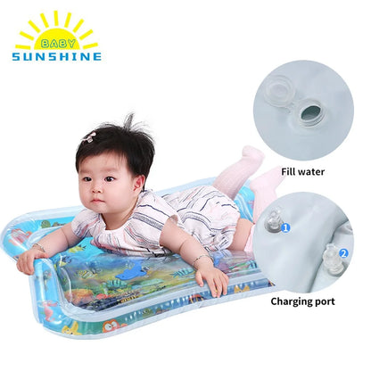 Baby Kids water play mat Inflatable thicken PVC infant Tummy Time Playmat Toddler Fun Activity Play Center water mat for babies