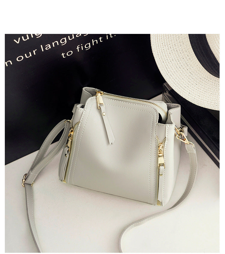 Women's small bag 2021 new Korean version portable bucket bag one-shoulder women's bag Messenger bag fashion simple all-match trend