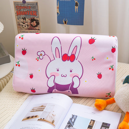 Summer children's latex pillowcase ice silk pillowcase student cartoon summer 30×50 manufacturers wholesale