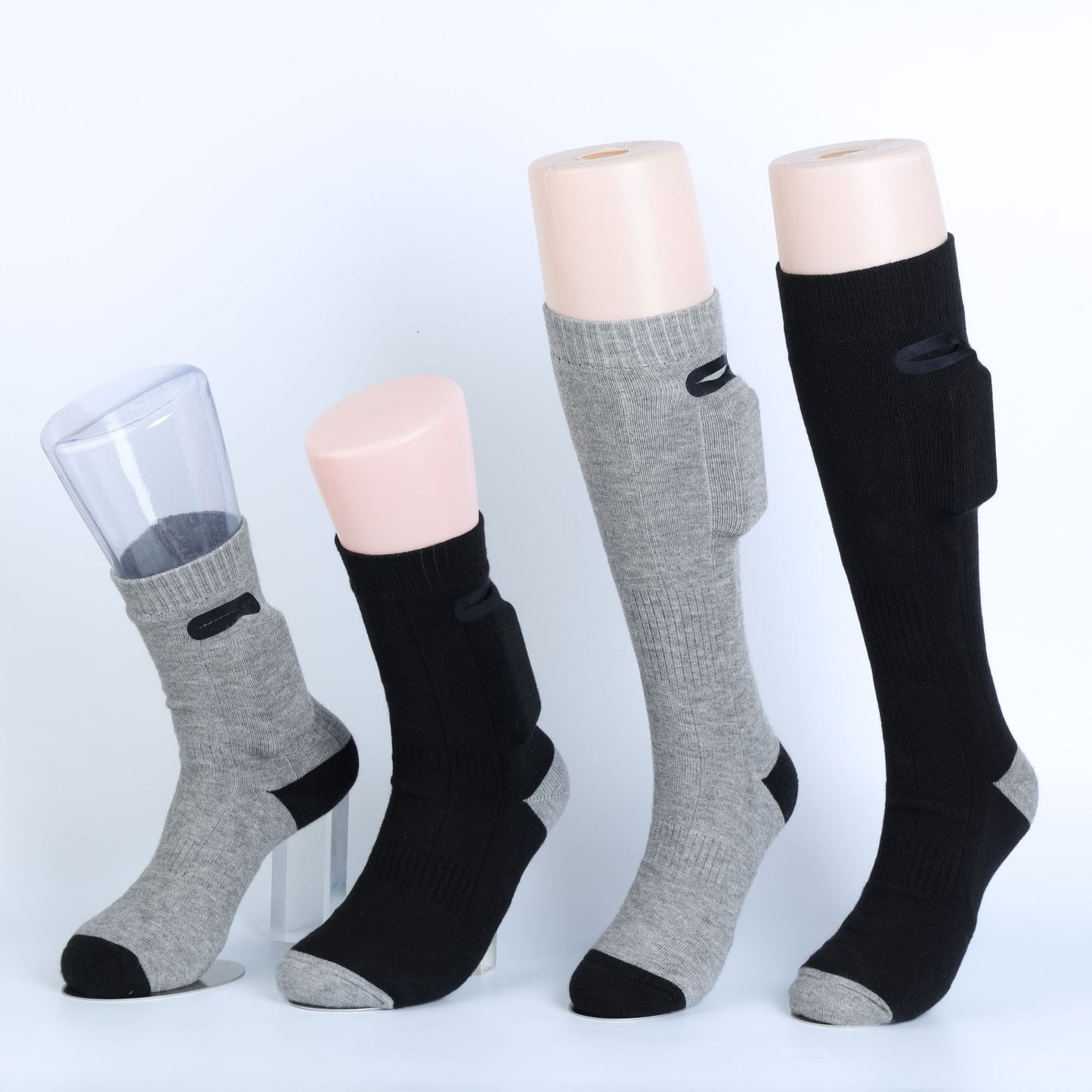 Cross-border new rechargeable heated socks with adjustable temperature for men and women socks to warm feet, resist cold and keep warm, factory direct sales in stock