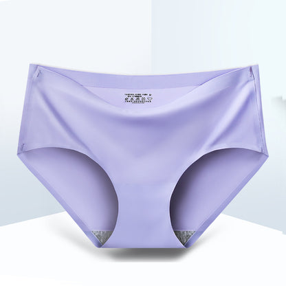 Women's summer thin seamless ice silk briefs