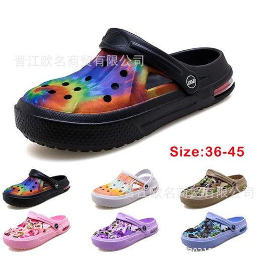 Cross-border hole shoes men and women couple shoes beach men's head sandals lightweight large size beach shoes summer slippers men Amazon