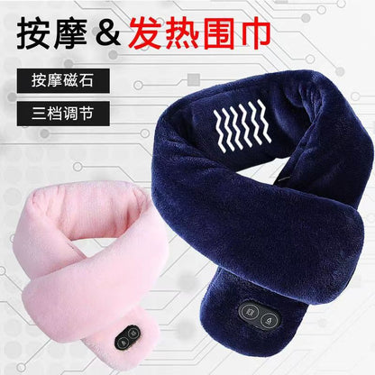 Cross-border electric heating scarf carbon fiber heating scarf smart electric heating scarf for men and women heating and warming cervical vertebra wholesale