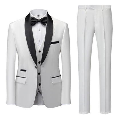 New Grooms men Men Wedding Suits Shawl Lapel Groom Tuxedos