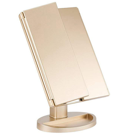 Tri-Fold LED Mirror