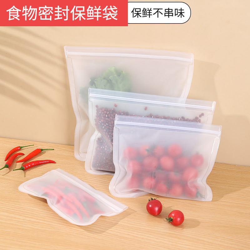 EVA food preservation bag refrigerator food storage bag fruit vegetable food sealable bag reusable