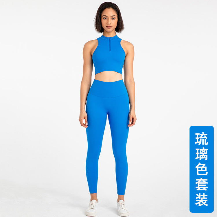 No awkward line fitness pants for women, high-waisted butt-lifting elastic leggings for outer wear, running sports yoga clothing suit for women