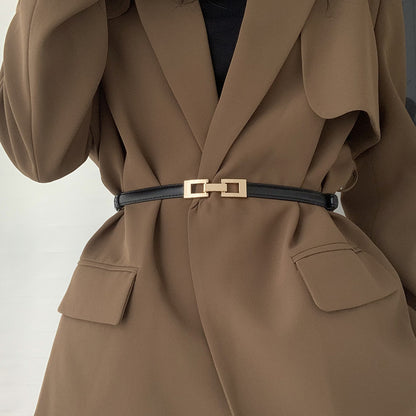 Korean version buckle belt for women, versatile trendy decoration with dress, sweater, coat, belt for women, wholesale in stock