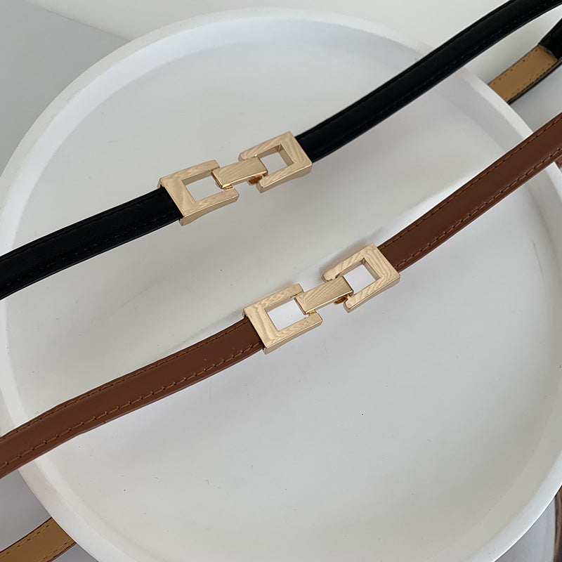 Korean version buckle belt for women, versatile trendy decoration with dress, sweater, coat, belt for women, wholesale in stock