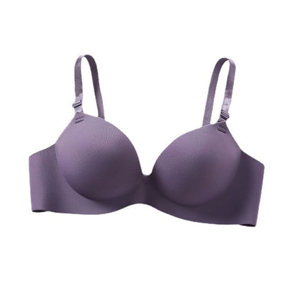 Cross-border thickened steamed bun cup without steel ring girl bra bra to collect side breasts and lift comfortable breathable underwear for women