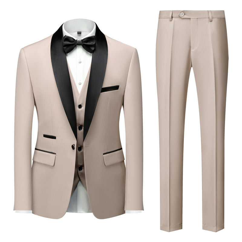 New Grooms men Men Wedding Suits Shawl Lapel Groom Tuxedos