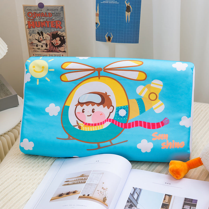 Summer children's latex pillowcase ice silk pillowcase student cartoon summer 30×50 manufacturers wholesale