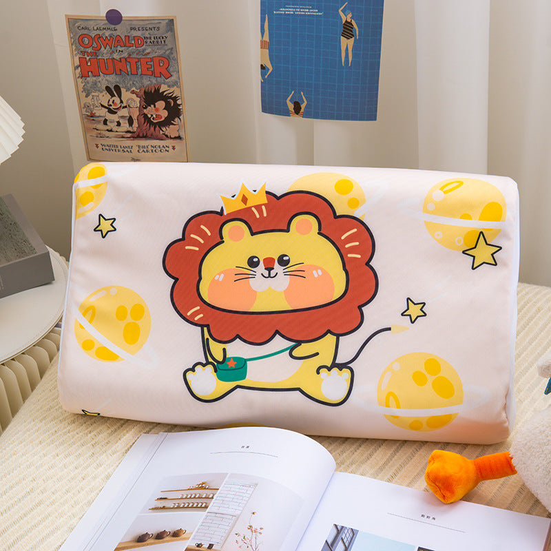 Summer children's latex pillowcase ice silk pillowcase student cartoon summer 30×50 manufacturers wholesale