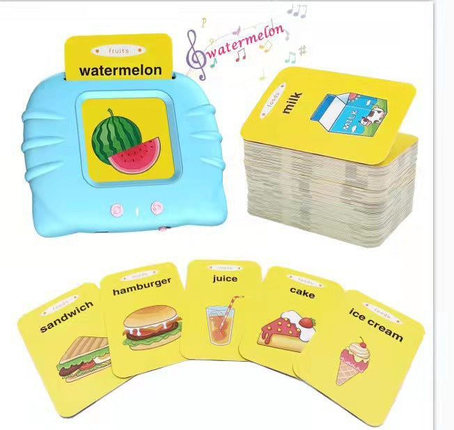 Pure English version of cross-border children's enlightenment early education smart card learning machine educational English card machine baby insert card