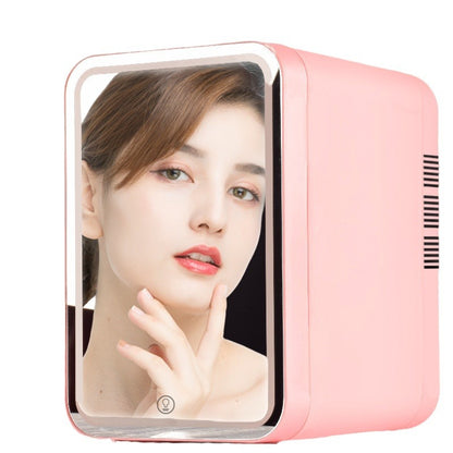 6L car refrigerator, dual-purpose mini cosmetics and beauty refrigerator, mirror refrigerator for cross-border gift wholesale