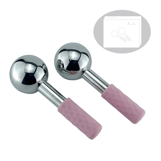 Cross-border Hot Selling ICE GLOBES Stainless Steel Ice Wave Ball Beauty Energy Bar Baseball Ice Massage Ball