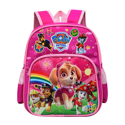 Kindergarten backpack foreign trade cartoon printing cute boys and girls Wang Wang team backpack first, second and third grade student bag