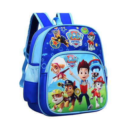 Kindergarten backpack foreign trade cartoon printing cute boys and girls Wang Wang team backpack first, second and third grade student bag