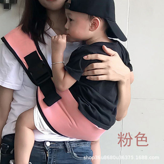 Baby holding artifact frees hands, big children carry the baby on one shoulder to go out, simple baby carrier, front holding, light baby carrying