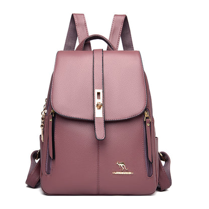 Manufacturers wholesale backpack women's 2022 new women's bag trendy fashion soft leather mommy casual large-capacity backpack