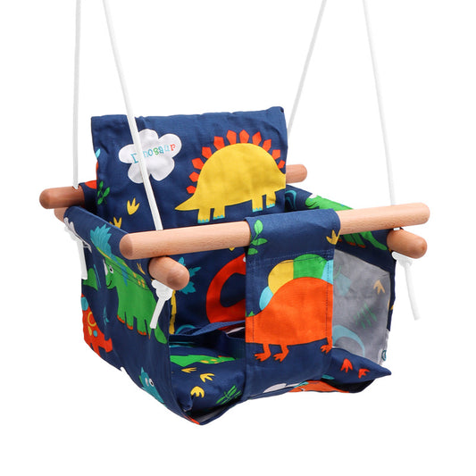 Red House Amazon Dinosaur Cloth Swing New Indoor Outdoor Cotton and Linen Children's Hanging Chair Infant Swing