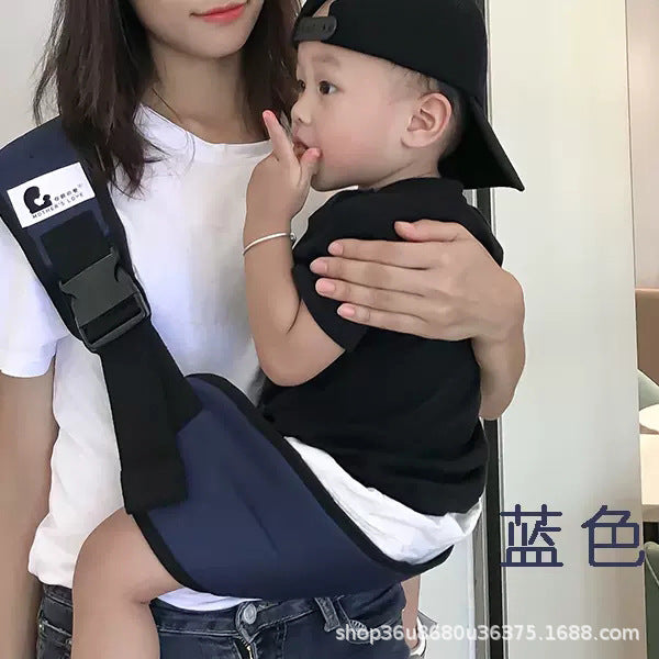 Baby holding artifact frees hands, big children carry the baby on one shoulder to go out, simple baby carrier, front holding, light baby carrying