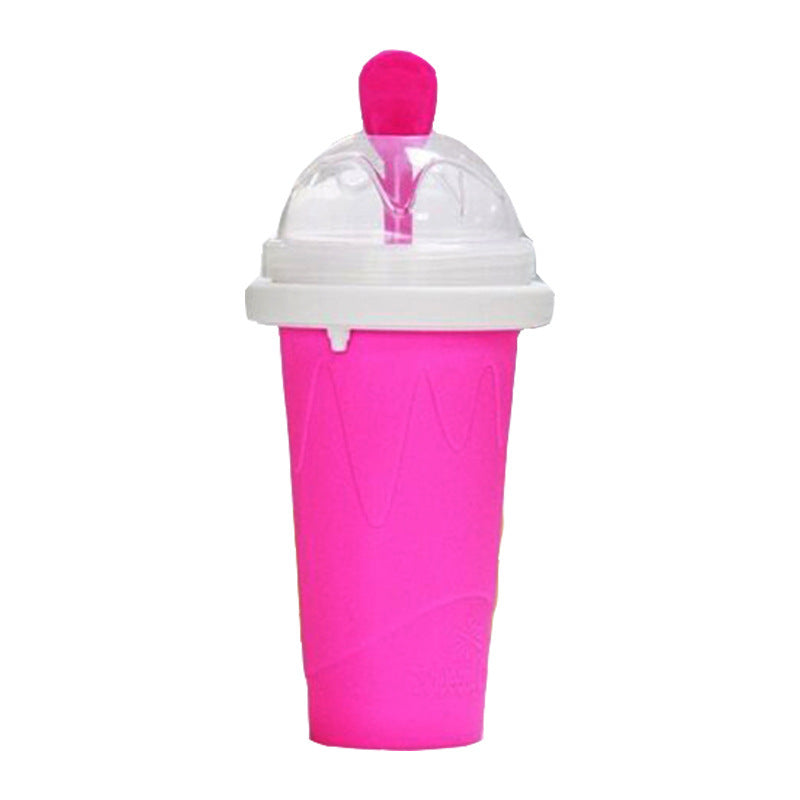 Summer thirst quenching silicone smoothie cup ice making cup net celebrity pinch cup quick cooling cup