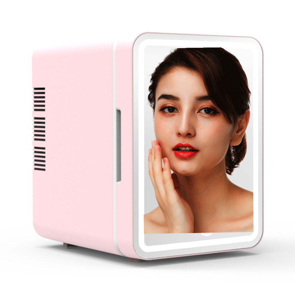 6L car refrigerator, dual-purpose mini cosmetics and beauty refrigerator, mirror refrigerator for cross-border gift wholesale