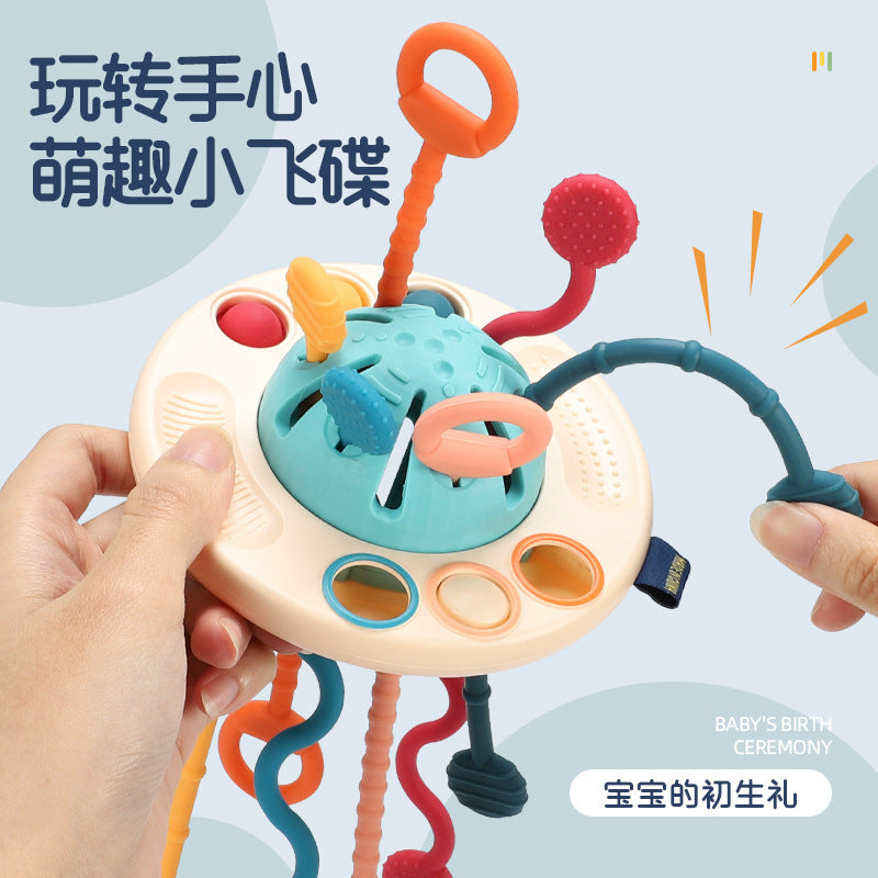 Cross-border baby hand fine motor training finger pulling and pumping music 6 months baby grasping training