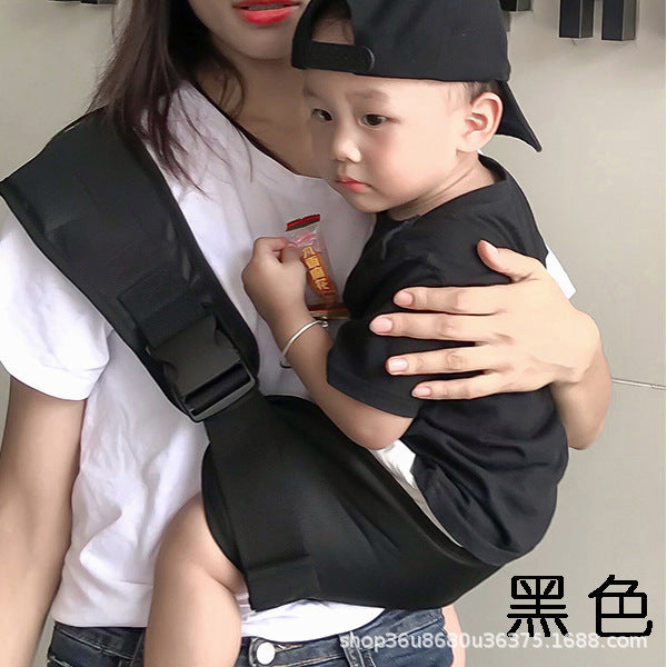 Baby holding artifact frees hands, big children carry the baby on one shoulder to go out, simple baby carrier, front holding, light baby carrying